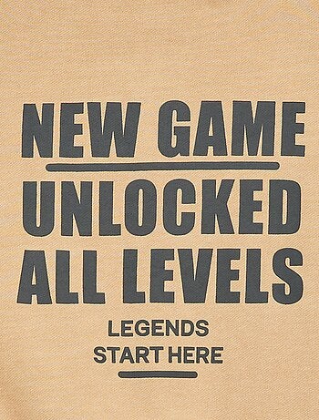 Gilet ampio con cappuccio e dettaglio animato sulla schiena in cotone