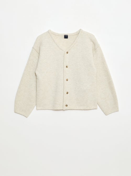 Gilet ampio tinta unita con scollo a V - Kiabi