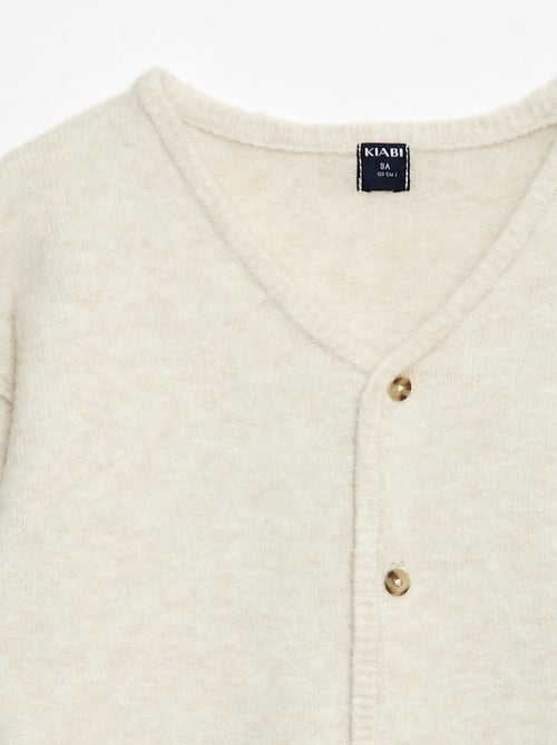 Gilet ampio tinta unita con scollo a V - Kiabi