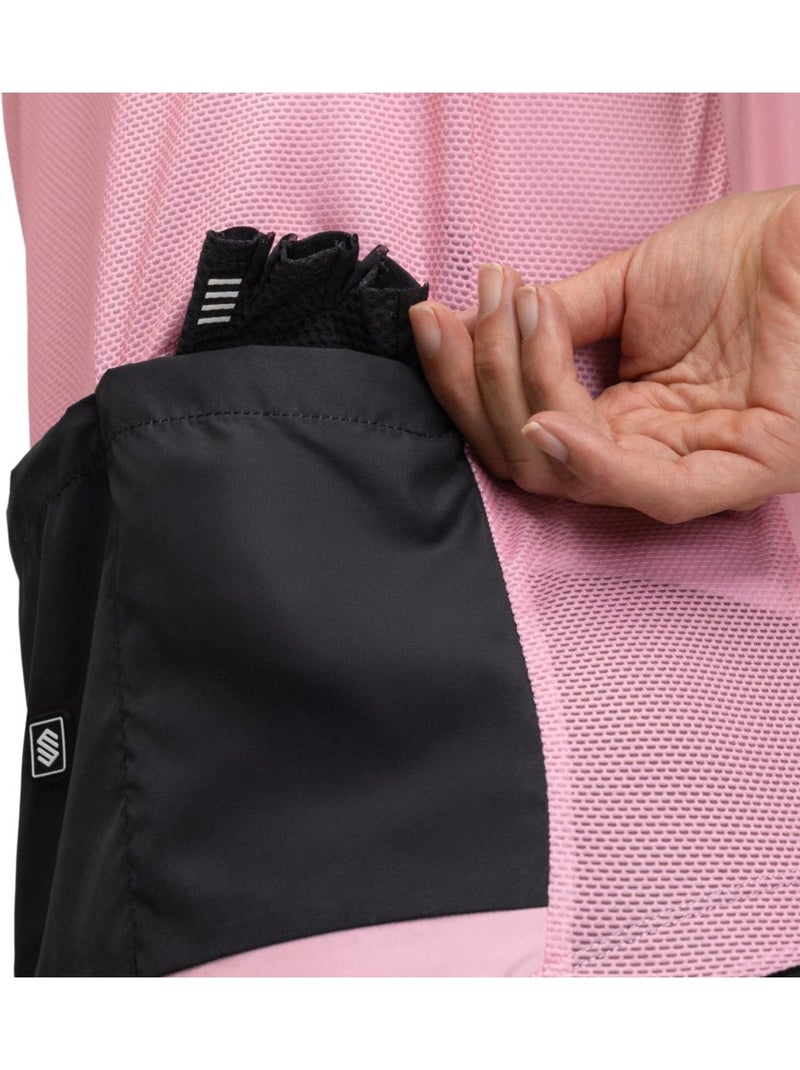 Gilet antivento da ciclismo da donna ciclismo donna v1-w berthel Rosa - Kiabi