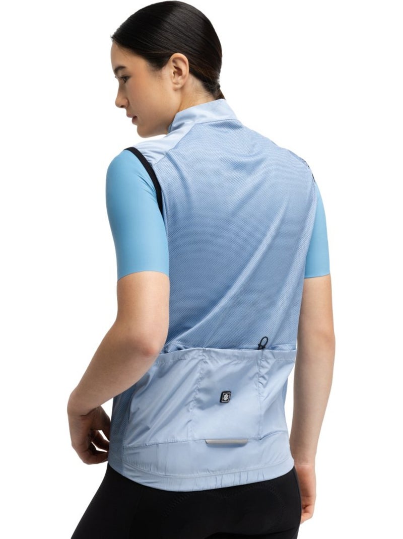 Gilet antivento da ciclismo da donna ciclismo donna v1-w klausen Blu - Kiabi