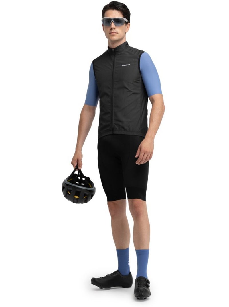 Gilet antivento da ciclismo da uomo ciclismo uomo v1 blaast Nero - Kiabi