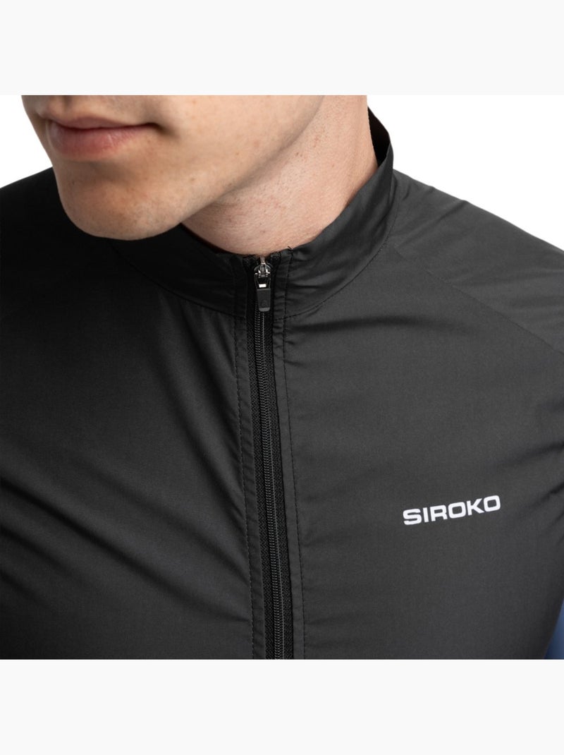 Gilet antivento da ciclismo da uomo ciclismo uomo v1 blaast Nero - Kiabi
