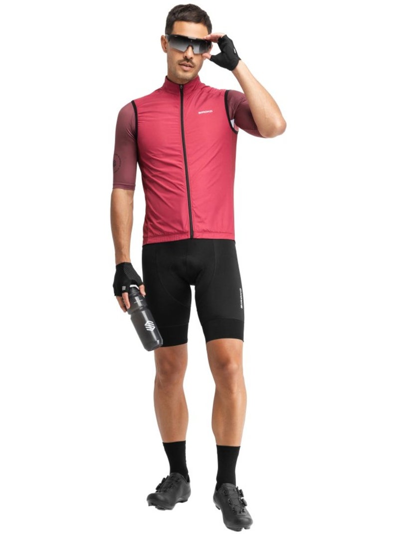 Gilet antivento da ciclismo da uomo ciclismo uomo v1 hautacam Rosso - Kiabi