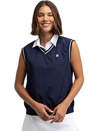 Gilet antivento da golf da donna golf donna grace navy