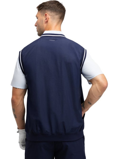 Gilet antivento da golf da uomo golf uomo putt navy - Kiabi