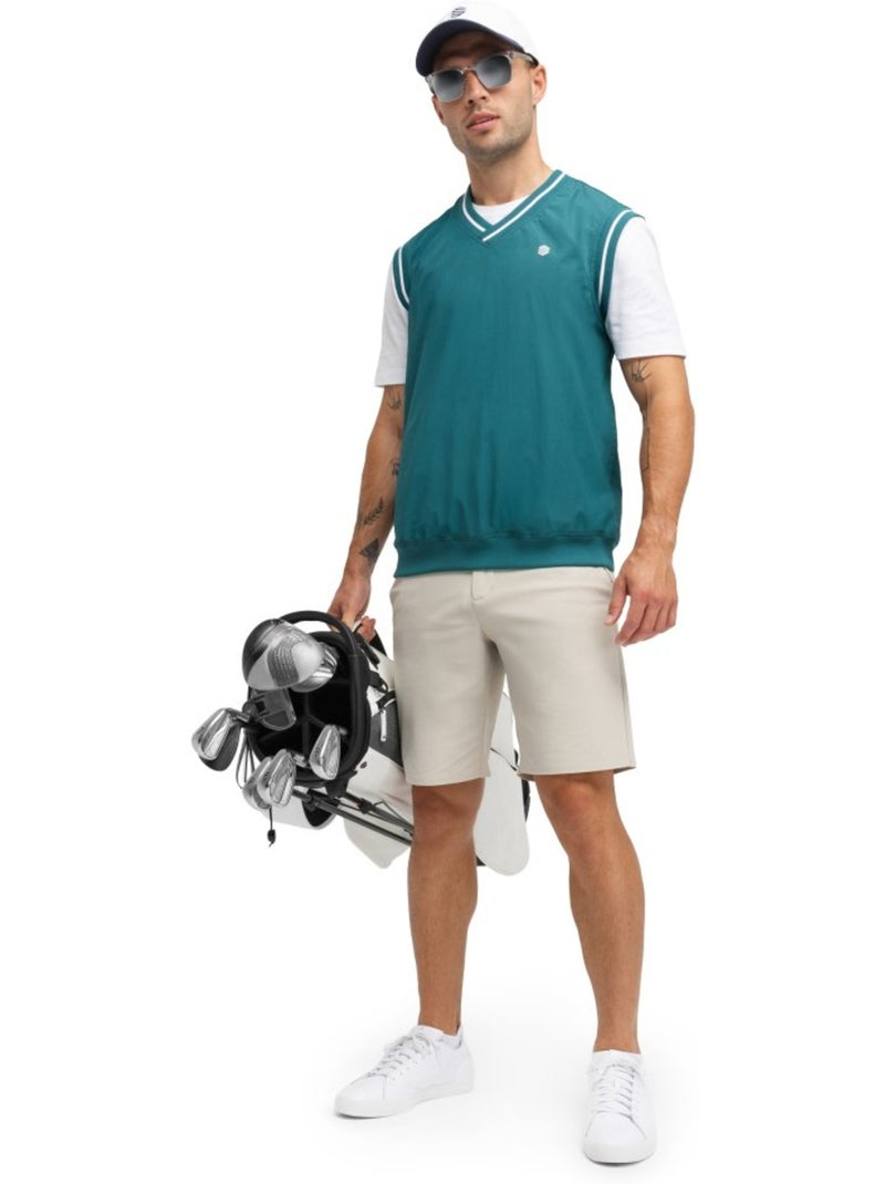 Gilet antivento da golf da uomo golf uomo putt teal Verde - Kiabi