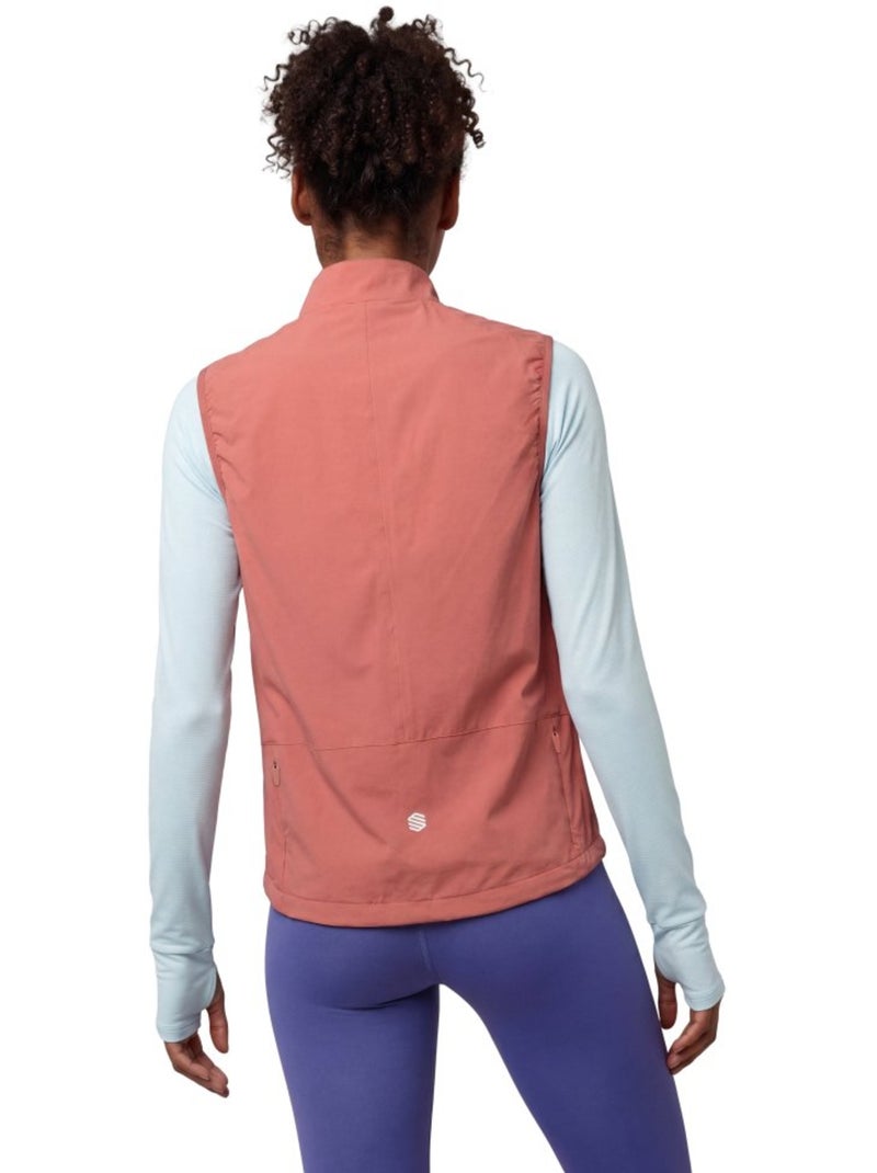 Gilet antivento leggero trail running donna donna zegama-w Arancione - Kiabi