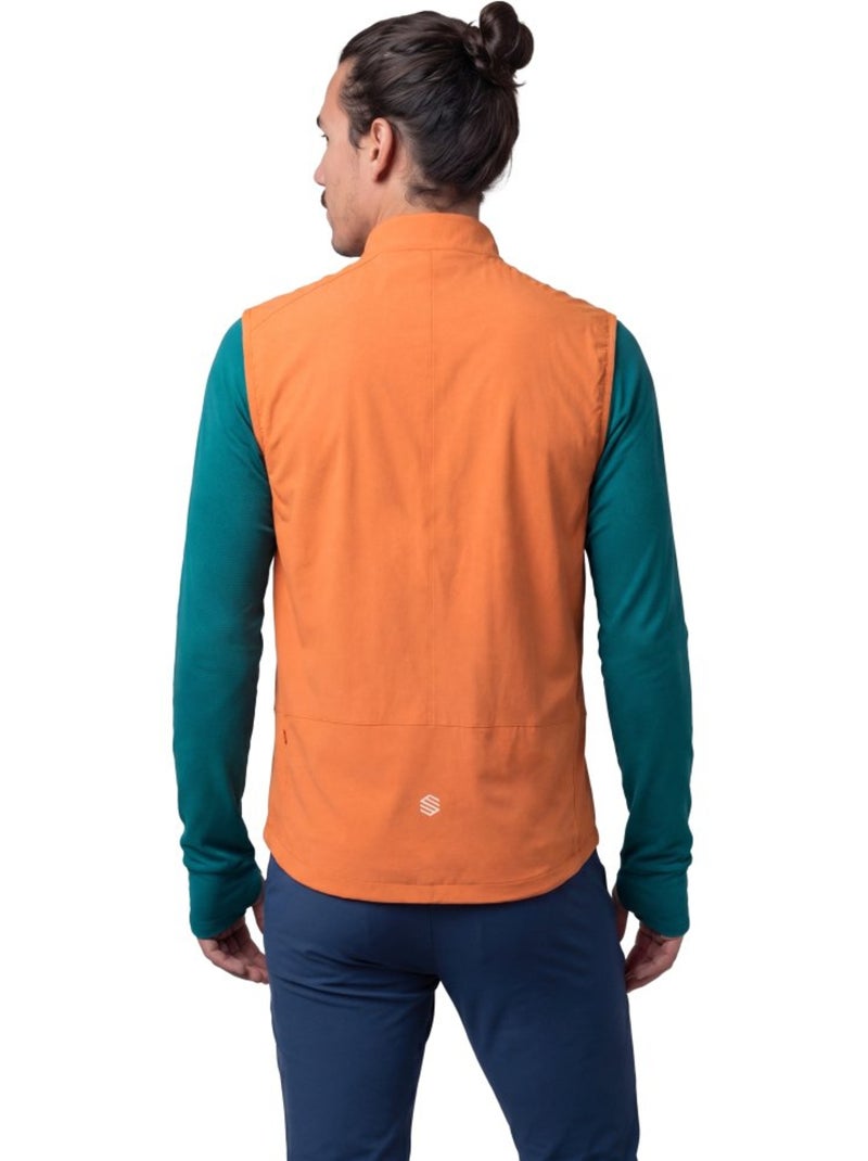 Gilet antivento leggero trail running uomo uomo zegama Arancione - Kiabi