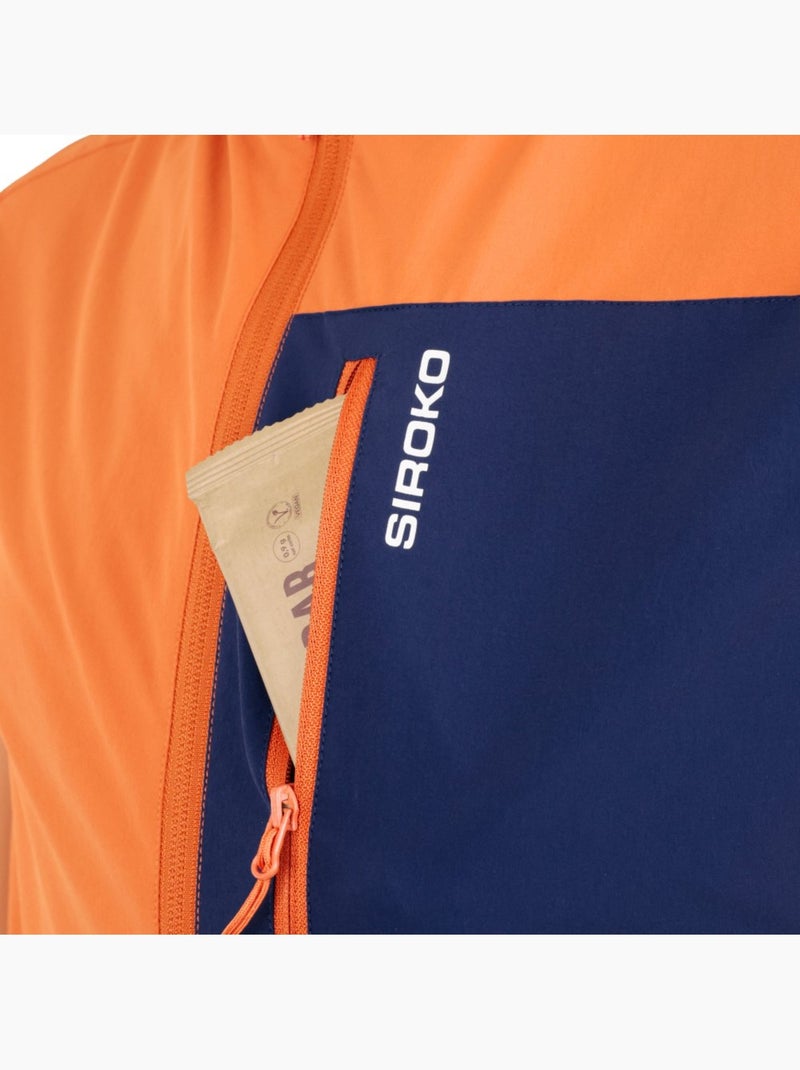 Gilet antivento leggero trail running uomo uomo zegama Arancione - Kiabi