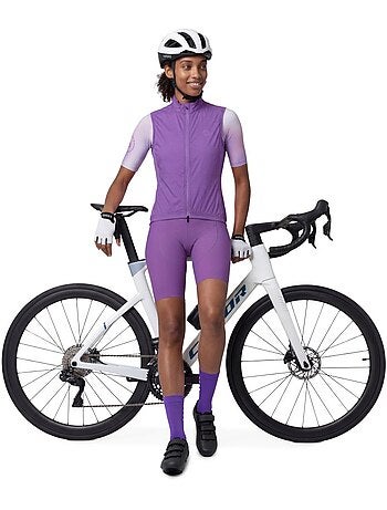 Gilet antivento ultraleggero ciclismo donna donna v2-w breeze