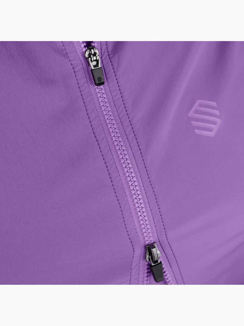 Gilet antivento ultraleggero ciclismo donna donna v2-w breeze Viola - Kiabi