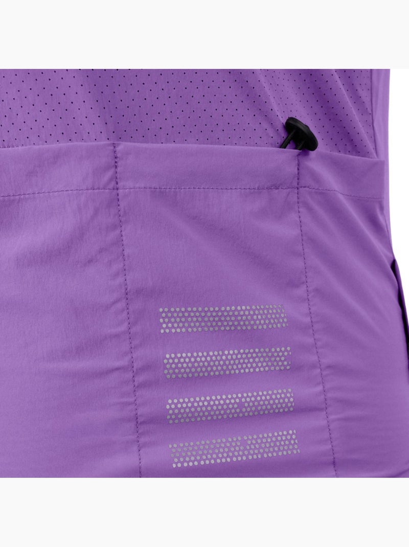 Gilet antivento ultraleggero ciclismo donna donna v2-w breeze Viola - Kiabi