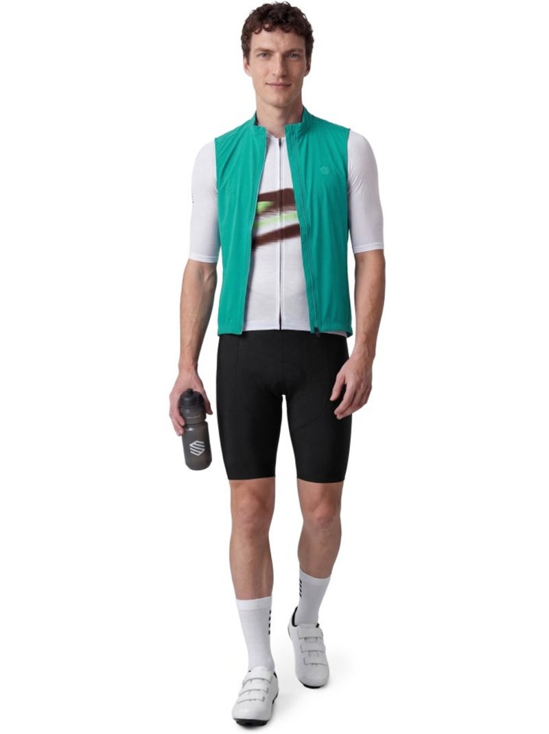 Gilet antivento ultraleggero ciclismo uomo uomo v2 breeze Verde - Kiabi