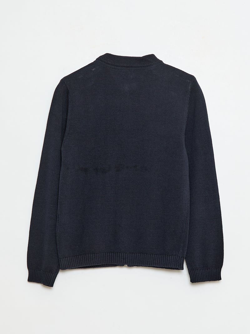 Gilet basic in cotone Blu - Kiabi