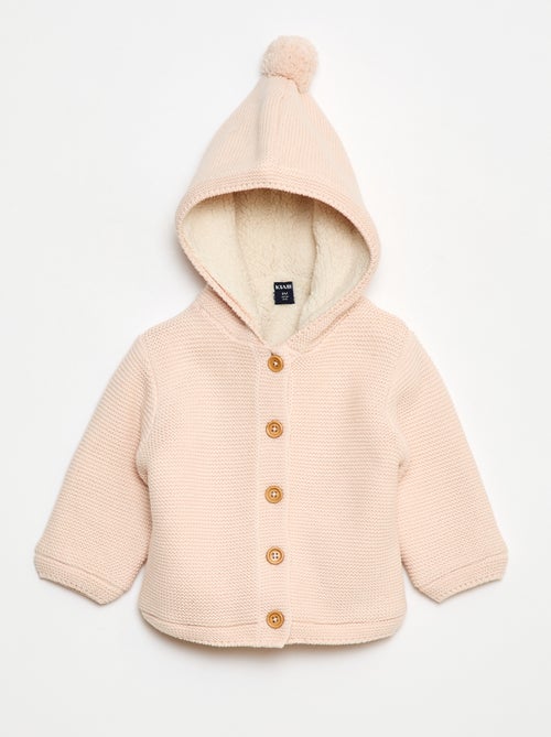 Gilet caldo abbottonato in cotone - Kiabi