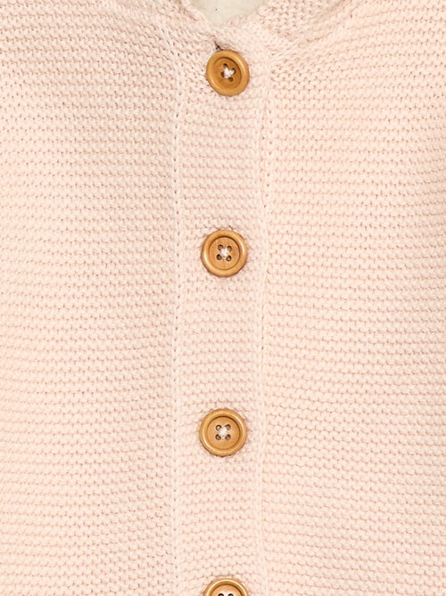 Gilet caldo abbottonato in cotone - Kiabi