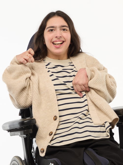 Gilet caldo con bottoni magnetici - collezione facile da indossare - Kiabi