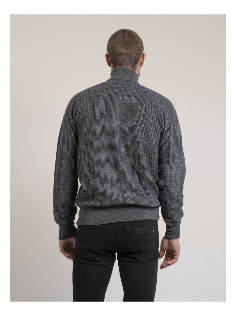 Gilet caldo con zip LACARMA Grigio antracite - Kiabi