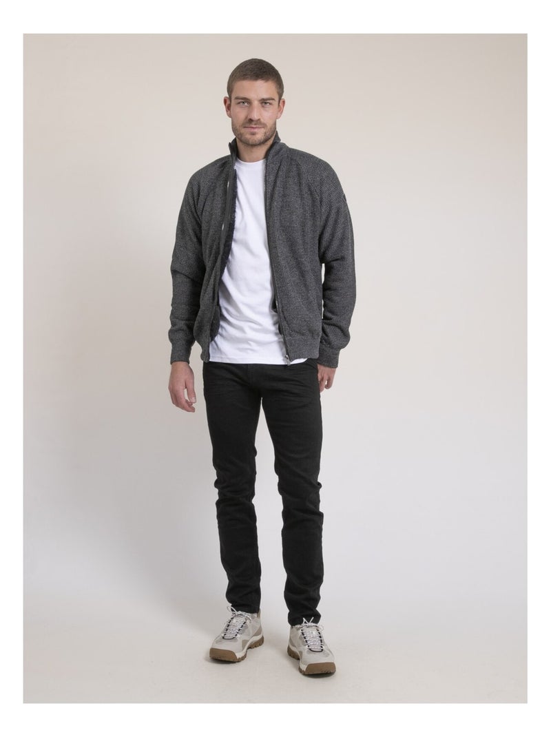 Gilet caldo con zip LACARMA Grigio antracite - Kiabi
