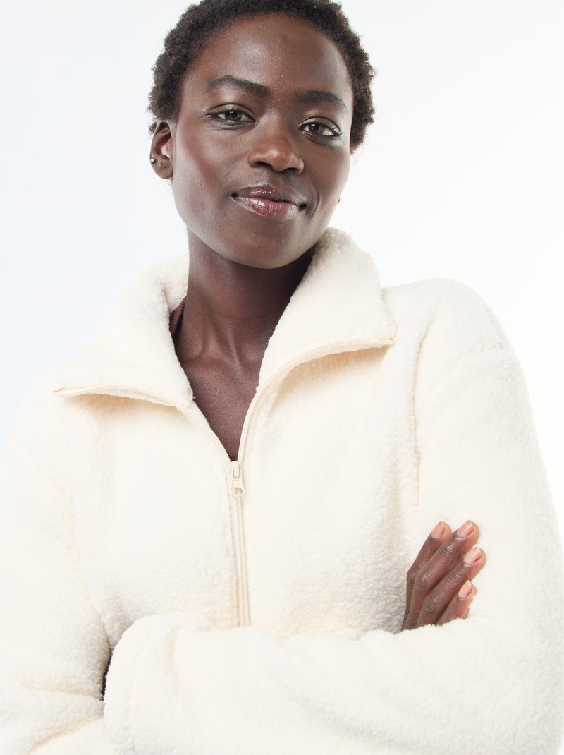 Gilet caldo effetto montone Beige - Kiabi