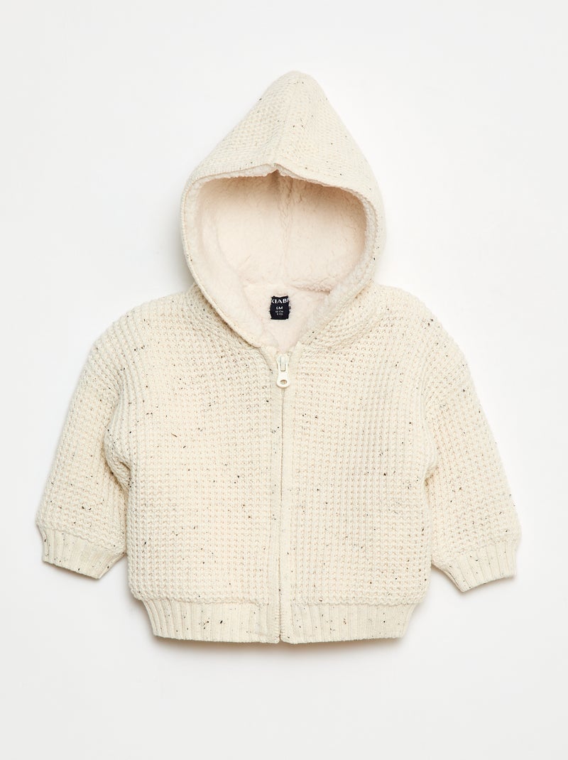Gilet caldo in cotone Beige - Kiabi