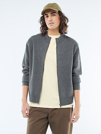 Gilet caldo zippato con collo alto