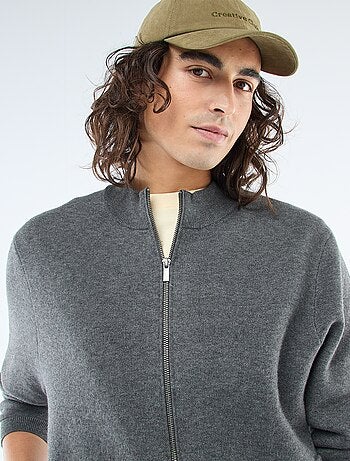 Gilet caldo zippato con collo alto