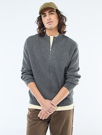 Gilet caldo zippato con collo alto