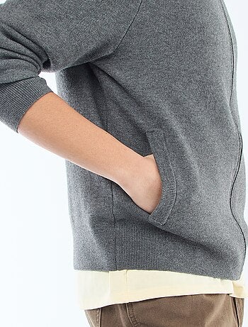 Gilet caldo zippato con collo alto