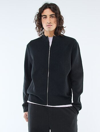 Gilet caldo zippato con collo alto