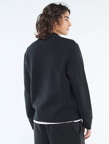 Gilet caldo zippato con collo alto