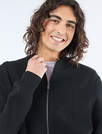 Gilet caldo zippato con collo alto