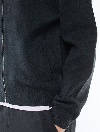 Gilet caldo zippato con collo alto