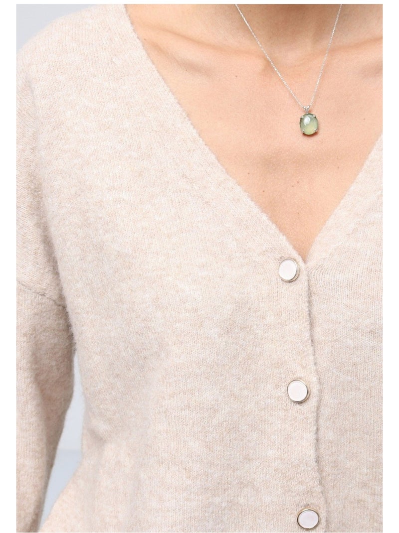 Gilet cardigan Kebello Beige - Kiabi
