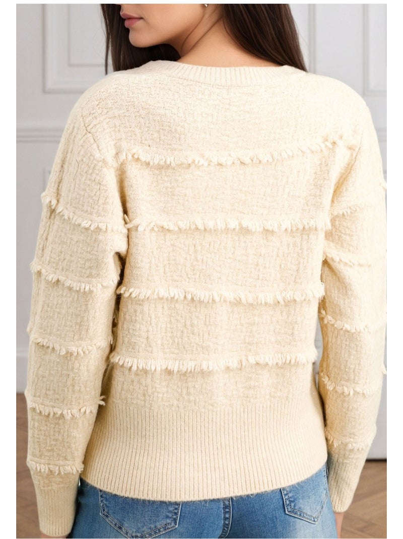 Gilet cardigan Kebello Beige - Kiabi