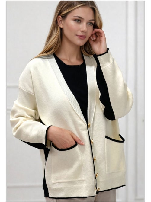 Gilet cardigan Kebello - Kiabi