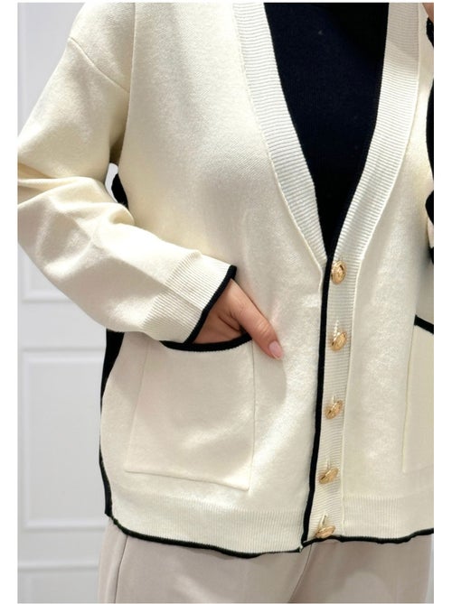 Gilet cardigan Kebello - Kiabi