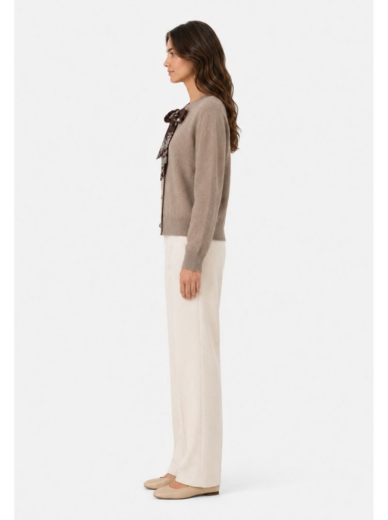 Gilet cardigan Kebello Beige - Kiabi