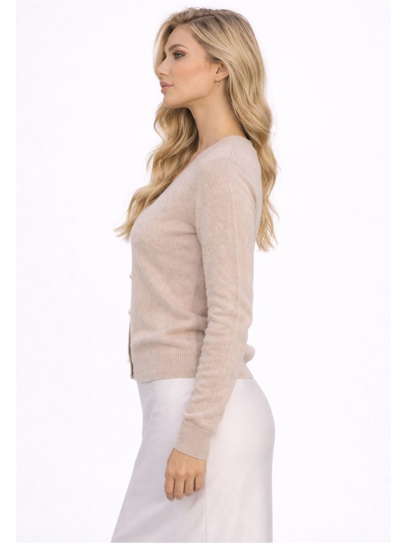 Gilet cardigan Kebello Beige - Kiabi