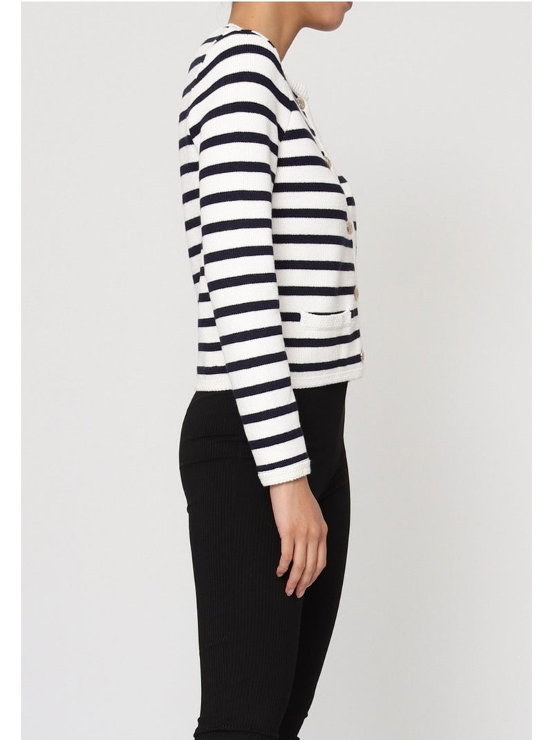 Gilet cardigan Kebello Bianco - Kiabi