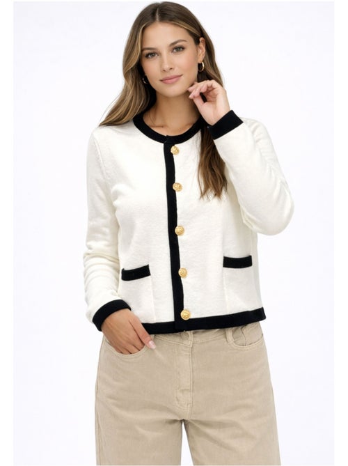 Gilet cardigan Kebello - Kiabi