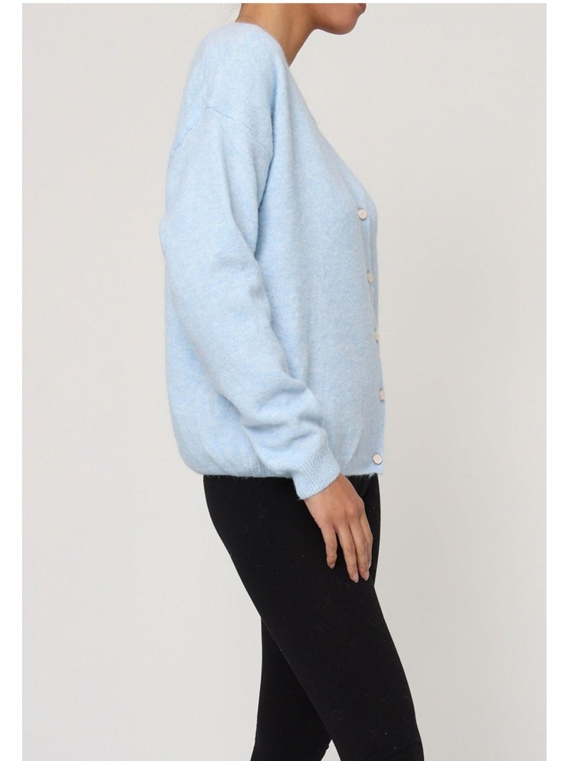 Gilet cardigan Kebello Blu cielo - Kiabi