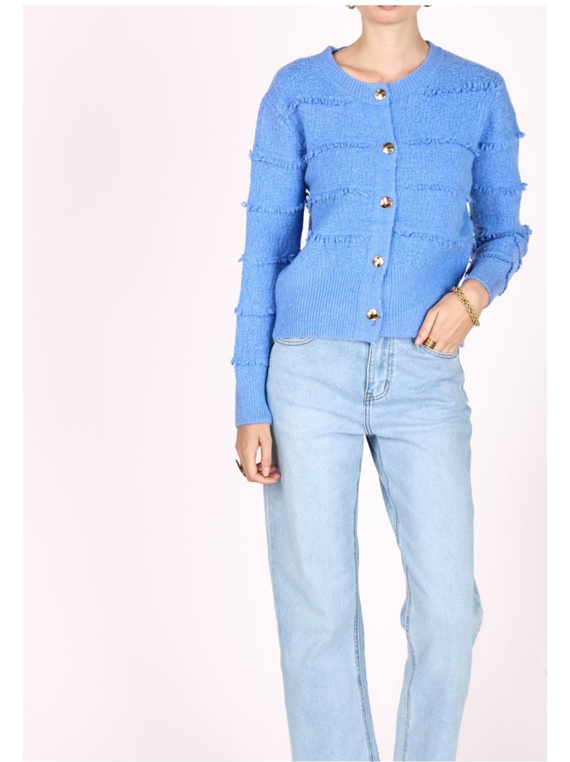 Gilet cardigan Kebello Blu cielo - Kiabi