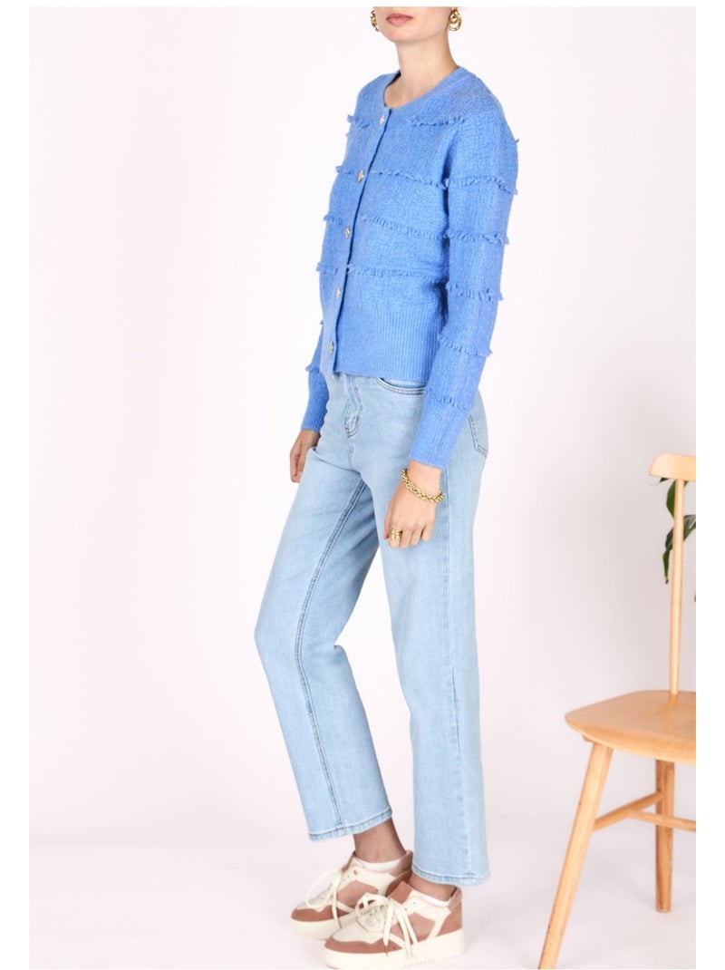 Gilet cardigan Kebello Blu cielo - Kiabi