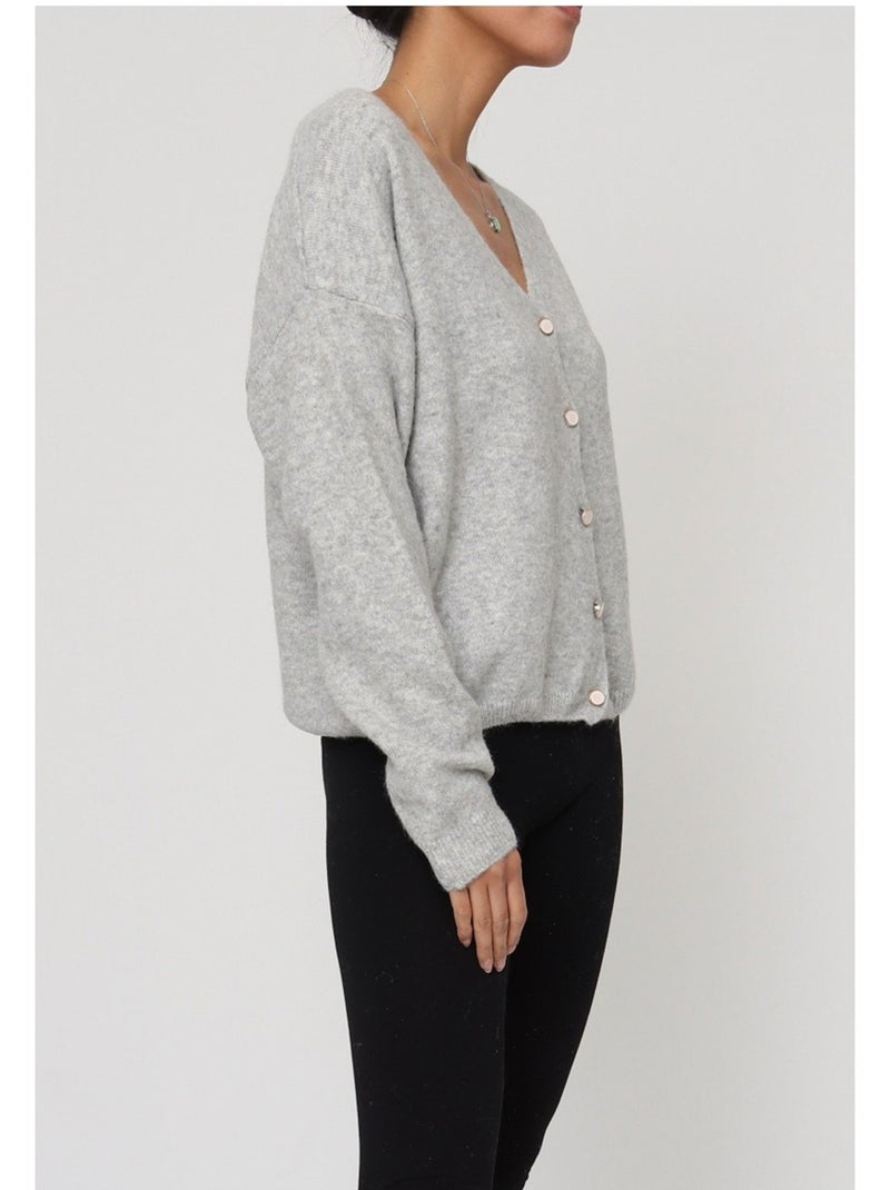 Gilet cardigan Kebello Grigio - Kiabi