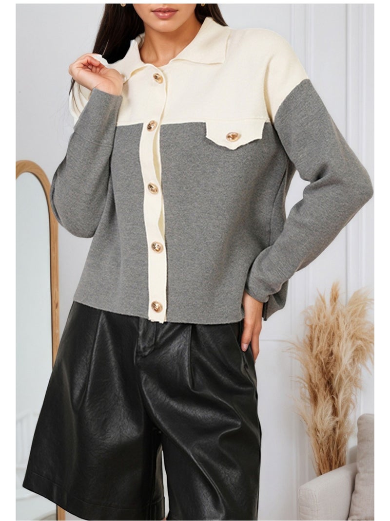Gilet cardigan Kebello Grigio - Kiabi