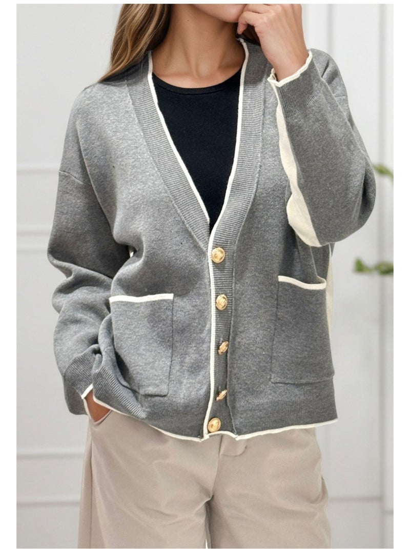 Gilet cardigan Kebello Grigio - Kiabi