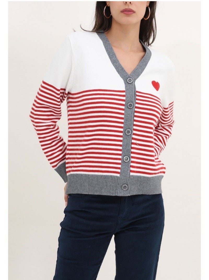 Gilet cardigan Kebello Grigio - Kiabi