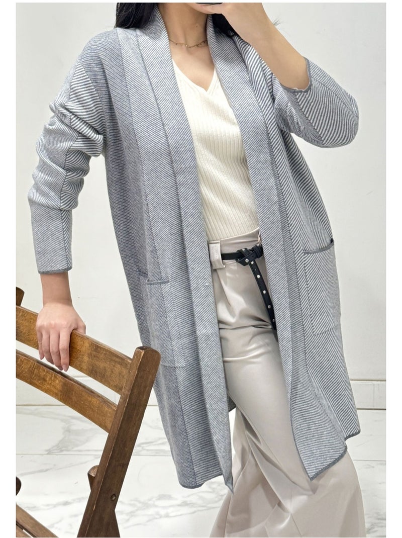 Gilet cardigan Kebello Grigio - Kiabi